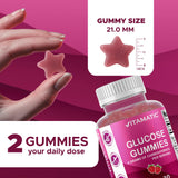 Vitamatic Glucosa etiqueta frambuesa natural, presentación clara para decidir compra.