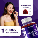 Gomitas Melatonina Vitamatic 10 mg, dosis diaria fácil para noches consistentes.