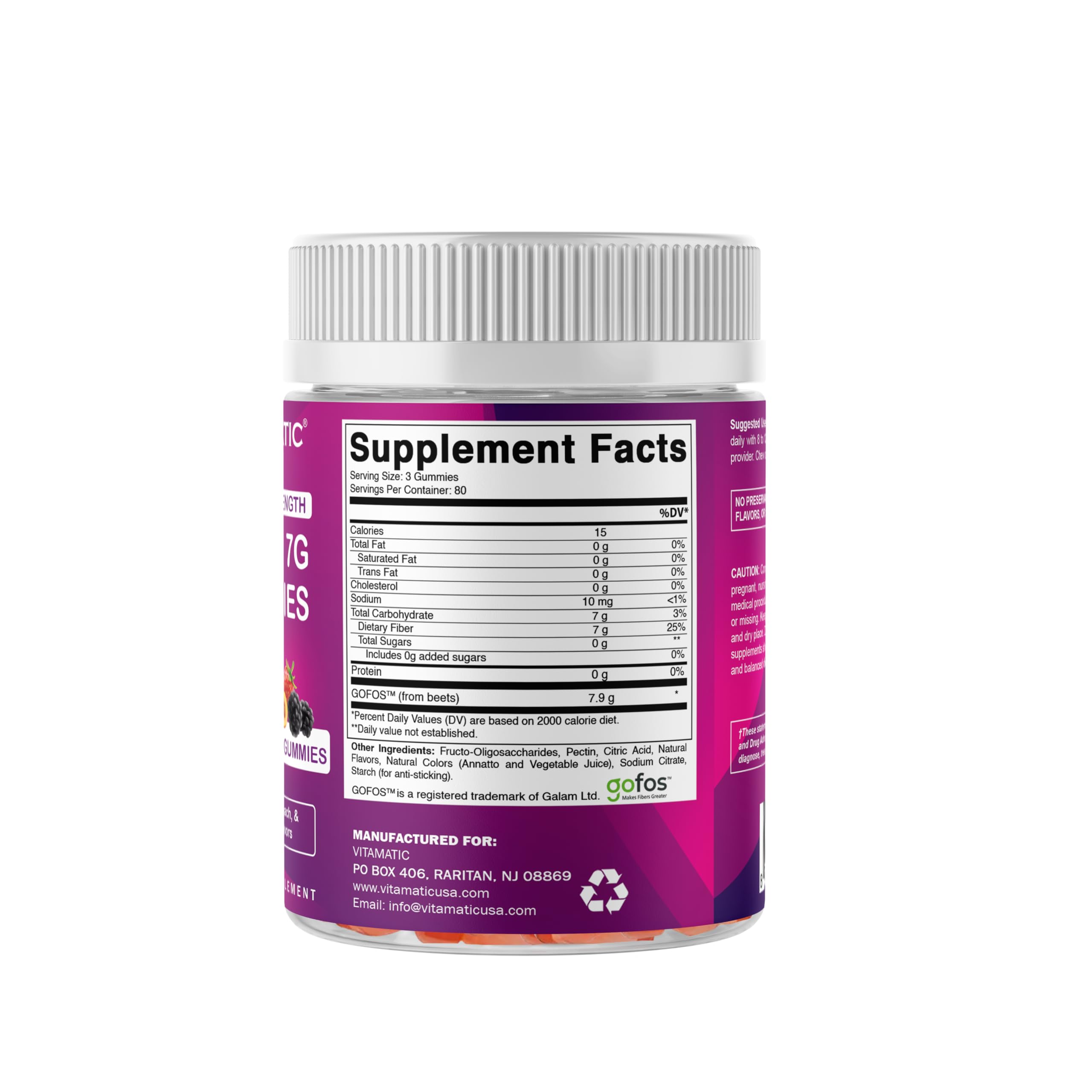 Vitamatic gomitas sin azúcar: opciones sin azúcares añadidos y sin gluten.