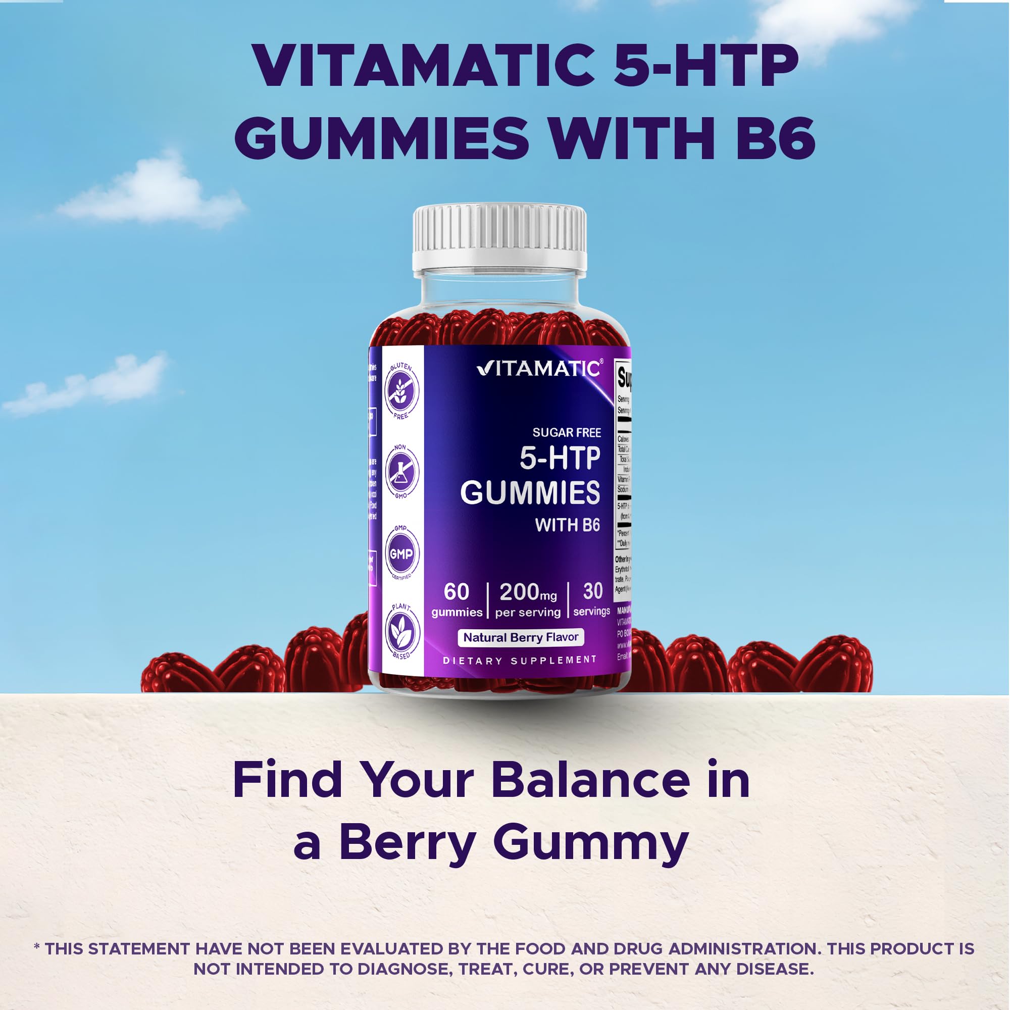 Gominolas con B6 de Vitamatic para absorción potencial.