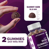 Gomitas veganas Vitamatic Hierro 65 mg con pectina