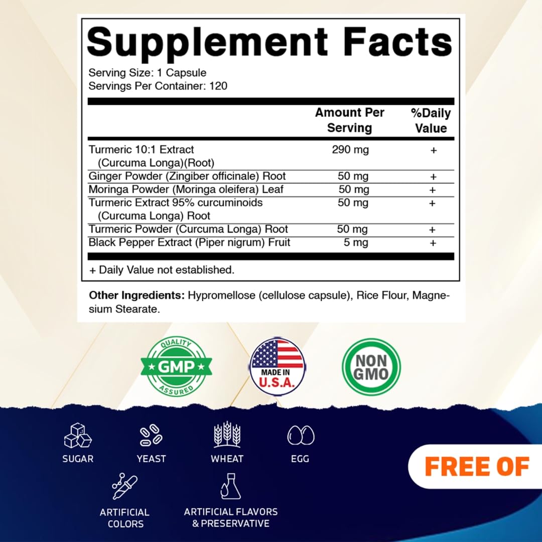 Vitamatic cápsula con jengibre y moringa para apoyo diario.