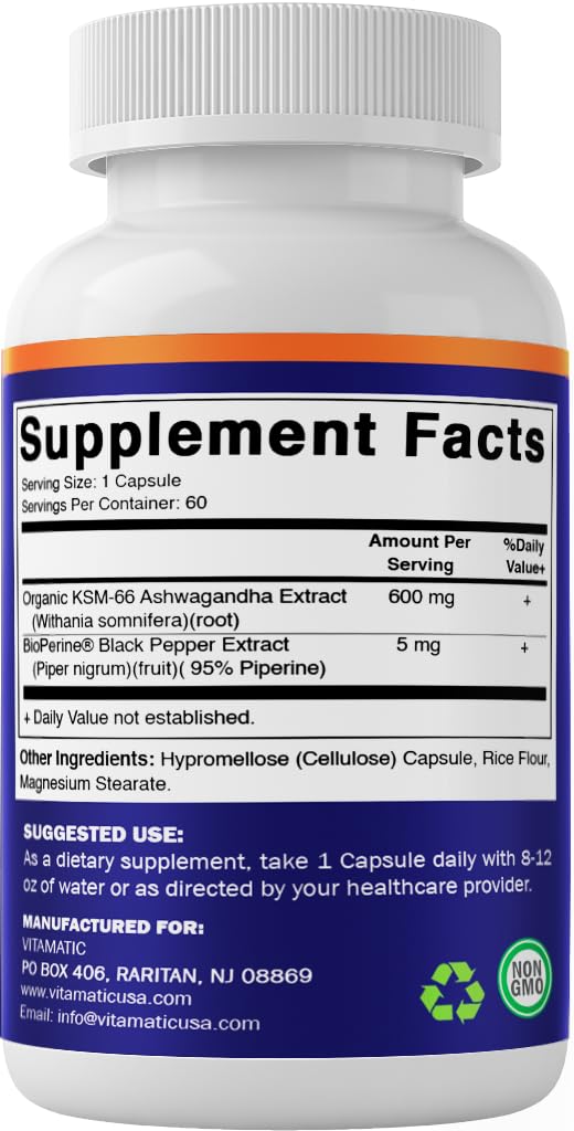 Vitamatic KSM-66 enfoque y relajación natural en casa
