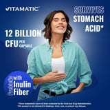 Vitamatic Lactobacillus Gasseri, inulina prebiótica para fibra diaria.