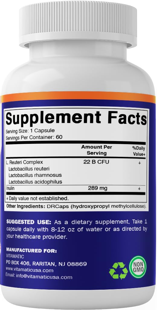 Vitamatic Lactobacillus Reuteri, producto libre de alérgenos comunes