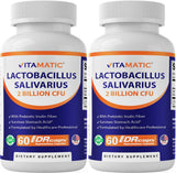 Vitamatic Lactobacillus Salivarius cápsulas DR protegen el ingrediente frente al ácido estomacal.