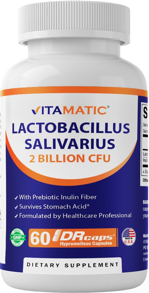 Vitamatic Lactobacillus Salivarius cápsulas: apoyo digestivo diario en formato práctico