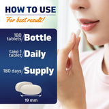 Vitamatic magnesio con B6, tabletas blancas destacadas para absorción