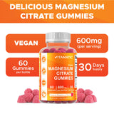 Gominolas veganas basadas en pectina para dietas vegetarianas con magnesio.