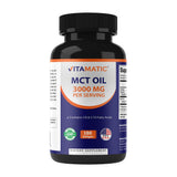Vitamatic MCT Oil cápsulas suaves en frasco para energía sostenida