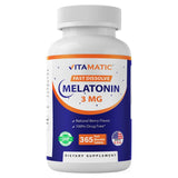 Vitamatic Melatonina 3 mg, tableta, apoyo al sueño natural