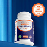 Vitamatic Melatonina 3 mg, fabricado en Estados Unidos, calidad