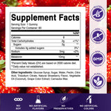 Vitamatic Melatonina 10 mg, etiqueta vegana visible, gomitas suaves para una ingesta cómoda.