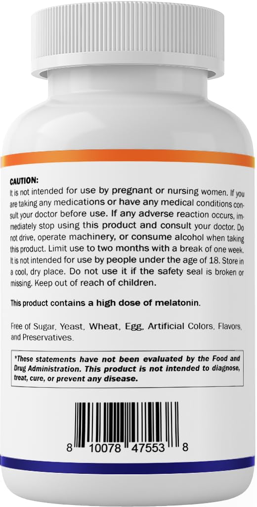 Vitamatic Melatonina con Ashwagandha tarro abierto con comprimidos visibles