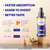 Vitamatic Melatonina Gotas: sabor baya natural para una experiencia agradable.