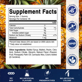 Gominolas Vitamatic sabor piña-pasión para niños sin azúcar.