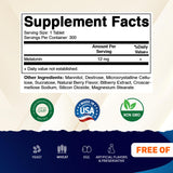 Tabletas Vitamatic Melatonina de 300 unidades, suministro diario cómodo