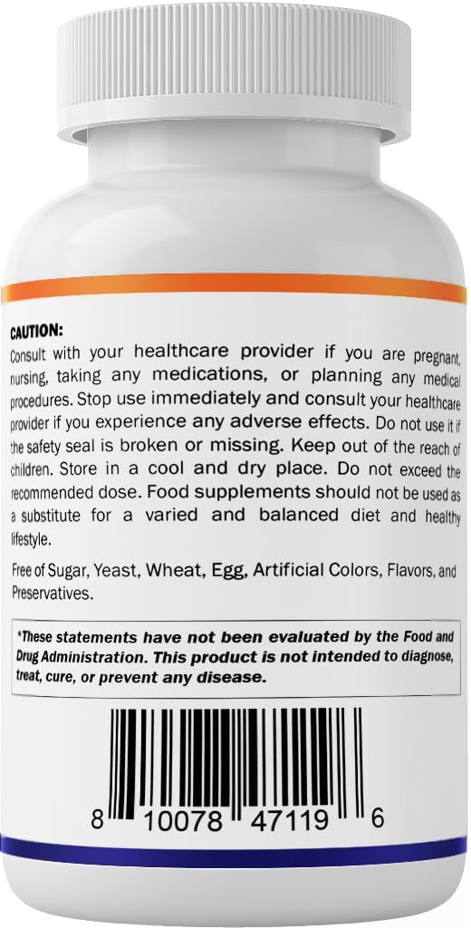 Vitamatic Metil Folato: información nutricional legible