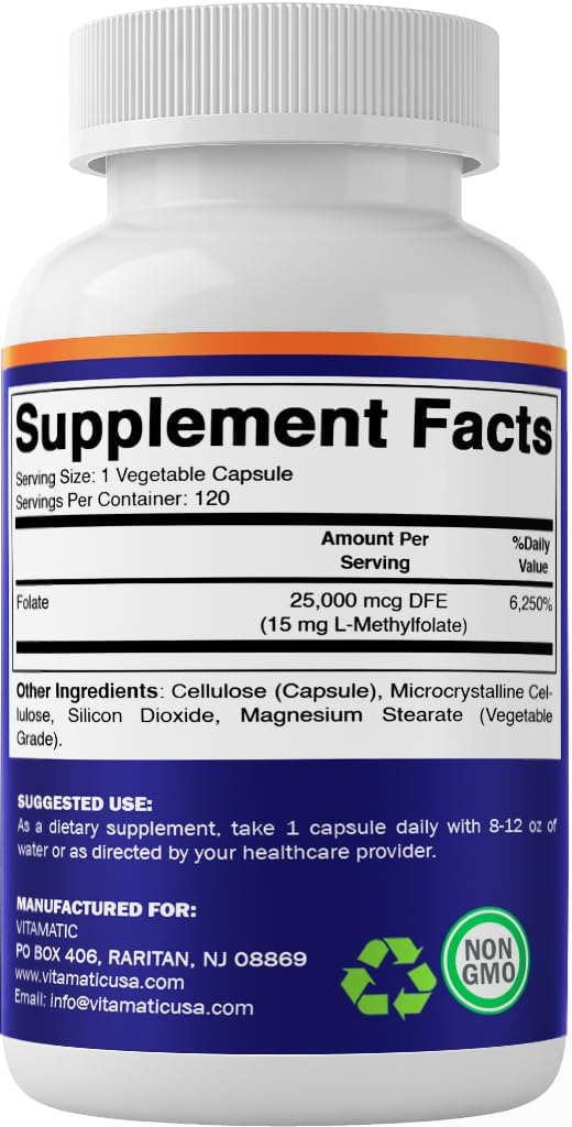 Vitamatic Metil Folato: uso diario en rutina de suplementos