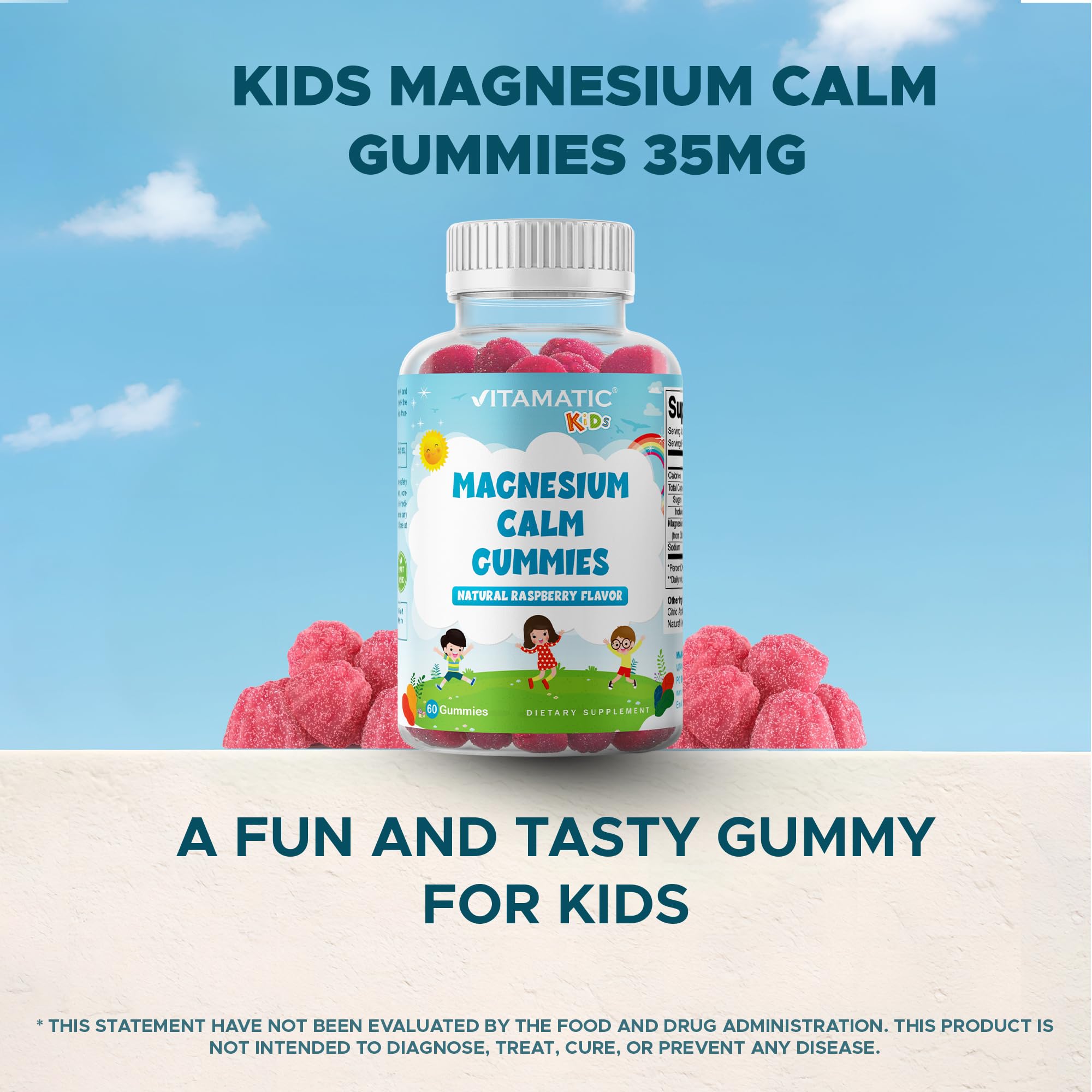 Dosis diaria 600 mg Vitamatic gomitas magnesio Calma