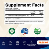 Vitamatic R-5-P, cápsulas fáciles de tragar para uso diario.