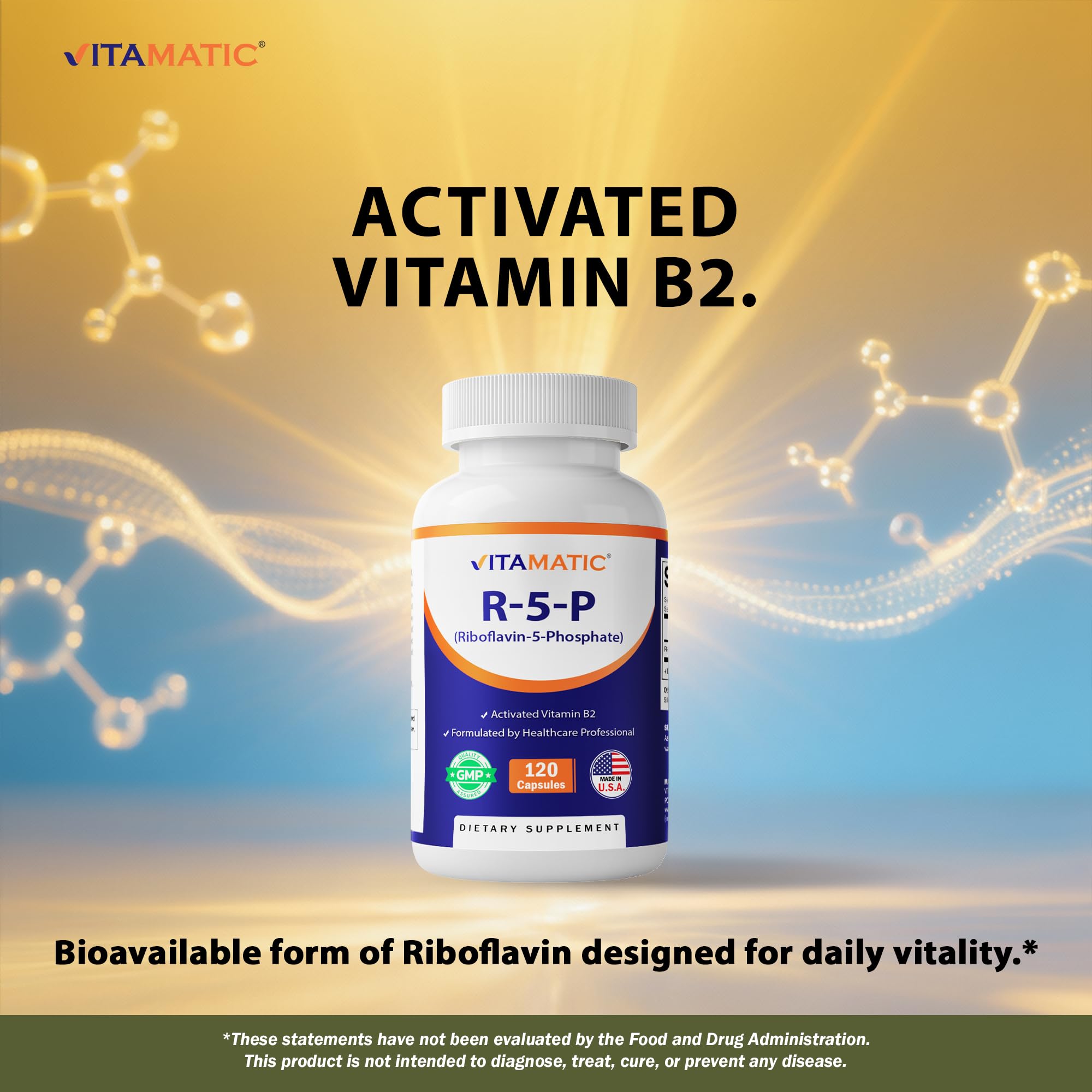Vitamatic R-5-P, fabricación en Estados Unidos bajo BPM.