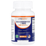 Vitamatic Saccharomyces boulardii Probiotico 10B, cápsulas DR, posible apoyo a la salud intestinal