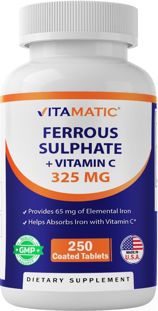 Vitamatic sulfato ferroso 325 mg en tabletas para uso diario