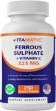 Vitamatic sulfato ferroso 325 mg en tabletas para uso diario
