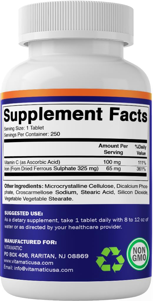 Vitamatic uso diario sencillo para apoyar la ingesta de hierro