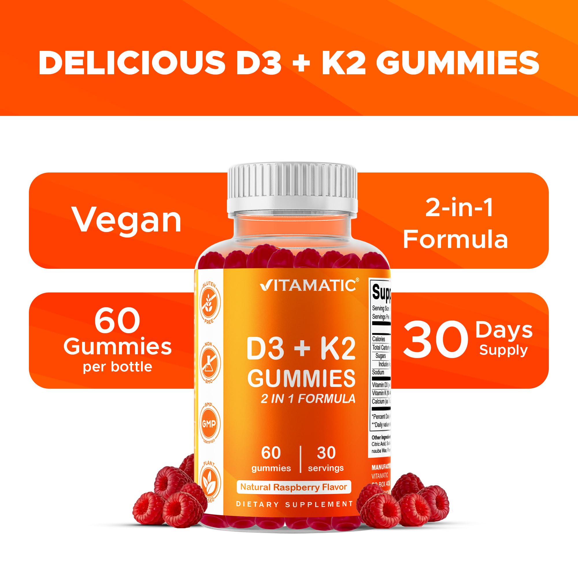 Ingredientes naturales en gominolas Vitamatic