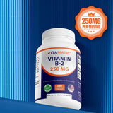 Vitamatic Vitamina B2 empaque y caja, opción de compra conveniente