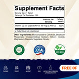 Vitamatic Vitamina D2, tableta vegetariana de 2400 UI para bienestar general.
