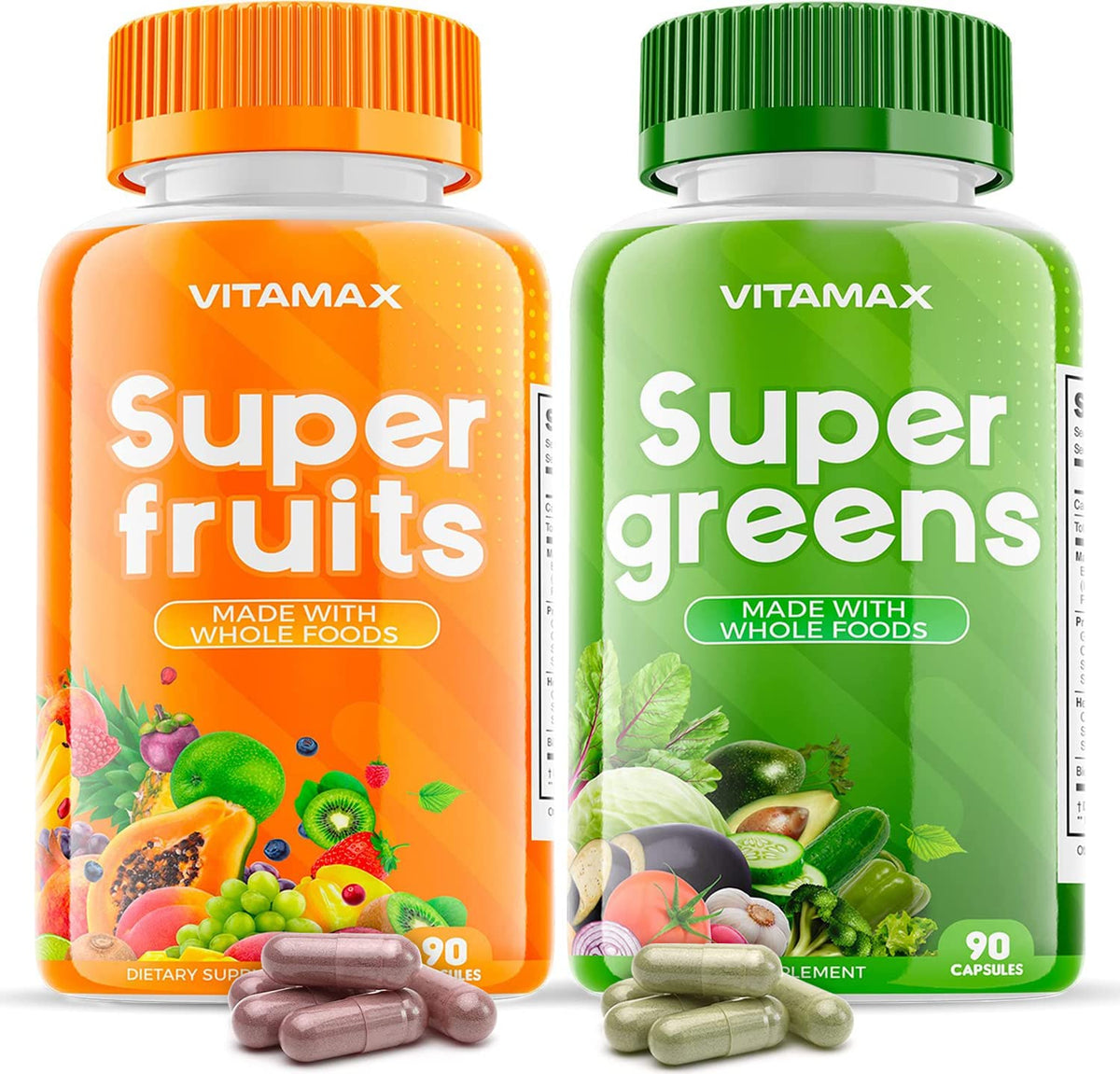 Vitamax: botella de frutas y verduras para nutrición diaria