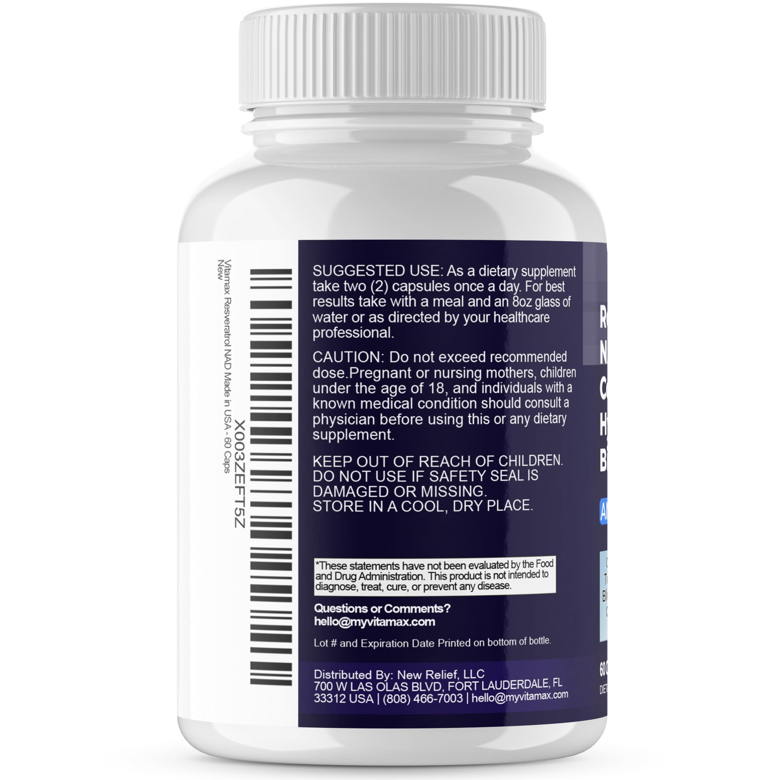 Vitamax ingredientes clave blueberry y semilla de uva para cuidado de piel