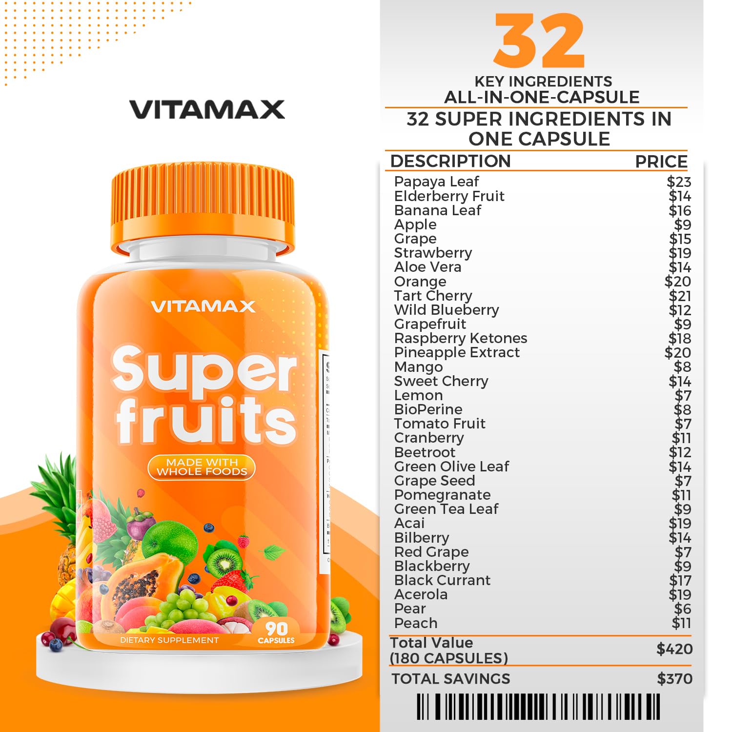 Vitamax: uso diario en cápsulas para un estilo de vida activo