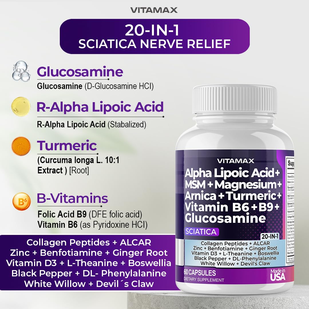 Vitamax vitaminas B6 y B9 para función nerviosa
