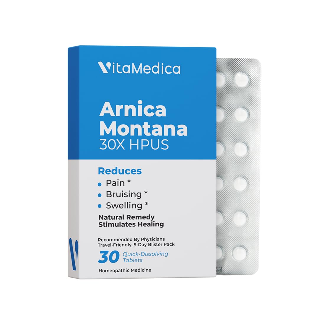 VitaMedica Arnica Montana 30X: tabletas disolución rápida para alivio suave.