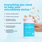VitaMedica Daily Balance Probiotic-8: frascos sobre mesa para uso diario