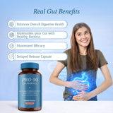 Etiqueta frontal de Vitamin Bounty Pro-50 con 13 cepas probióticas.