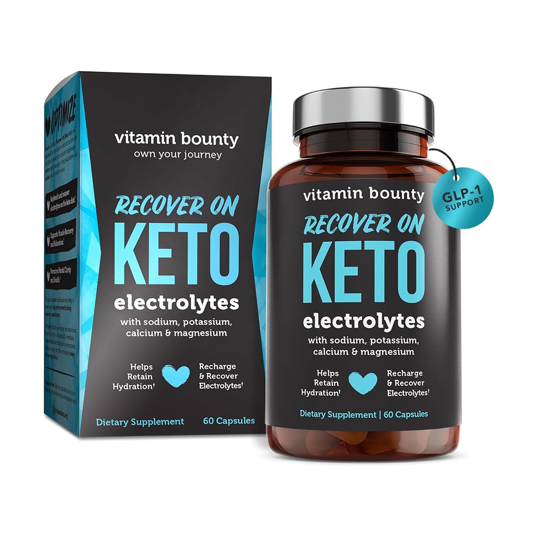 Vitamin Bounty Recover On Keto: cápsulas de electrolitos para keto y hidratación rápida.