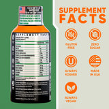 Vitamin Energy con 260 mg cafeína natural, mantiene la alerta de forma sostenida.