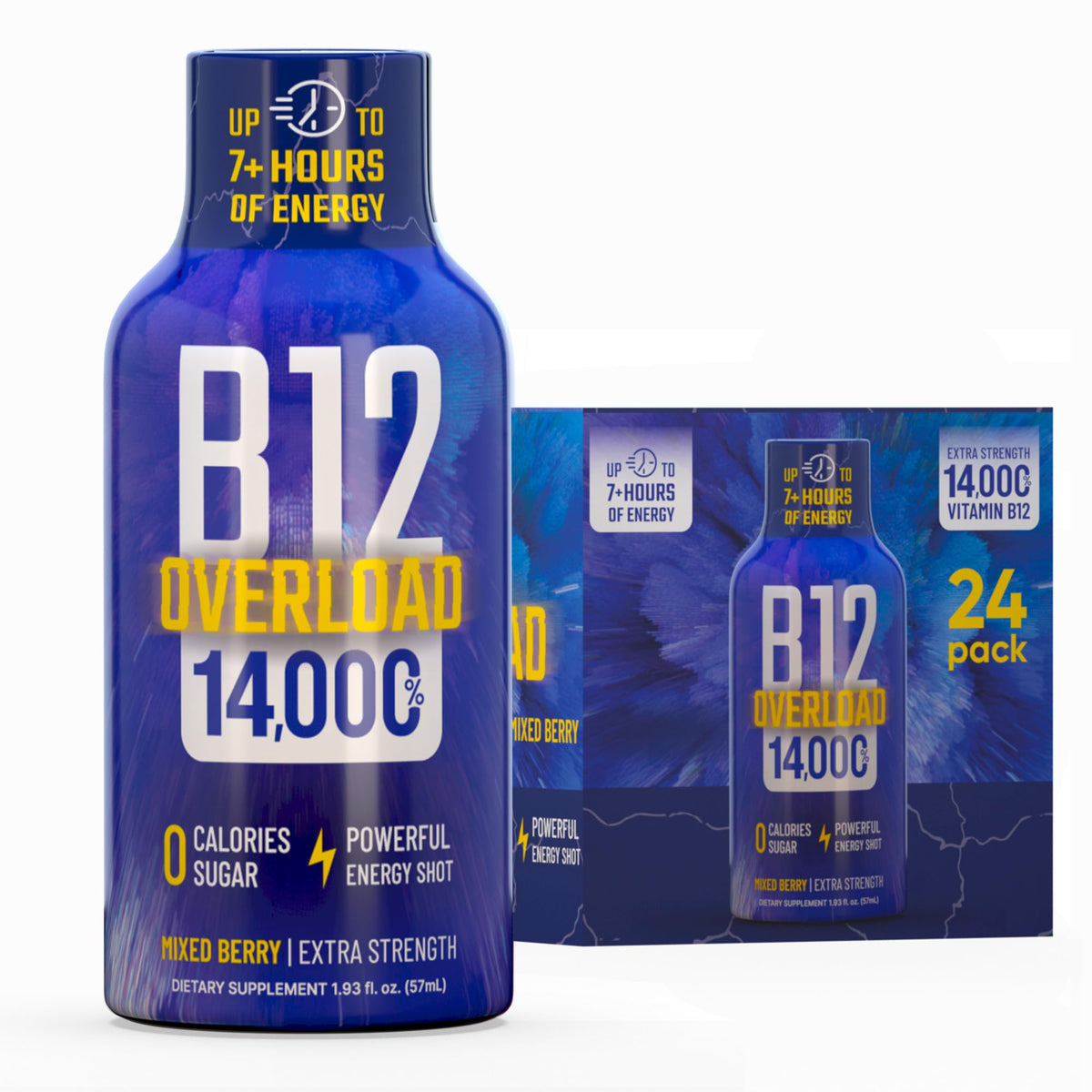 Vitamin Energy B12 Overload: botella lista para usar, impulso de energía para el día