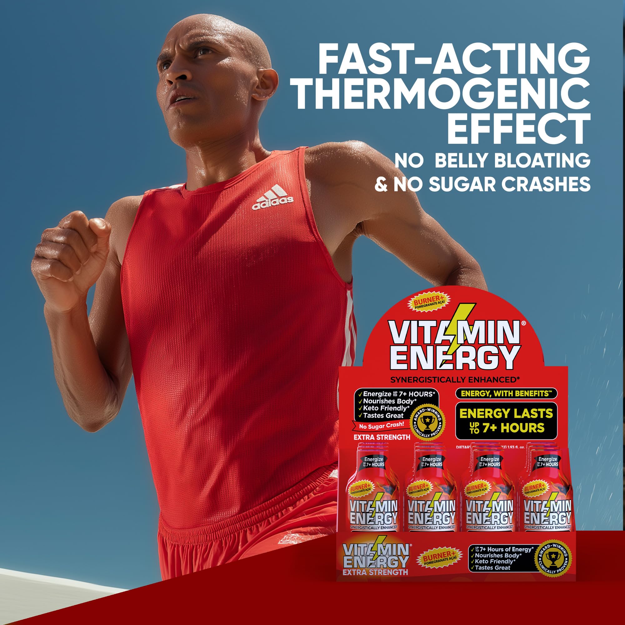 Vitamin Energy Burner+ energía prolongada mantiene impulso durante entrenos largos