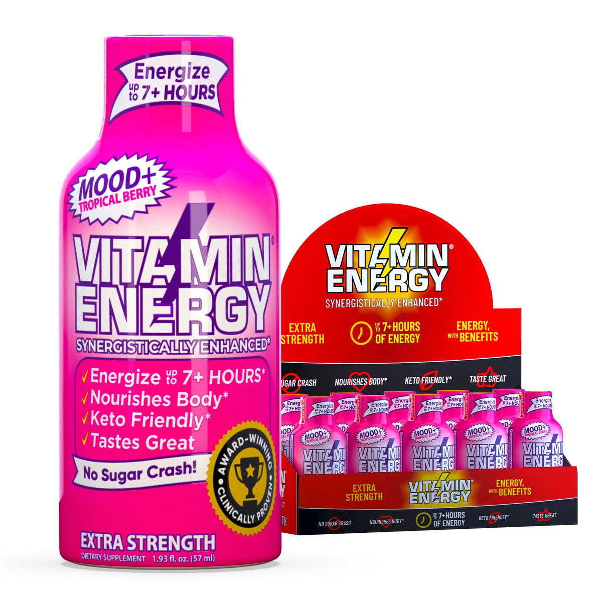 Vitamin Energy Disparo estado de ánimo y energía tropical para empezar el día con vitalidad