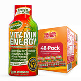 Vitamin Energy empaque frontal, energía sostenida para jornadas largas.
