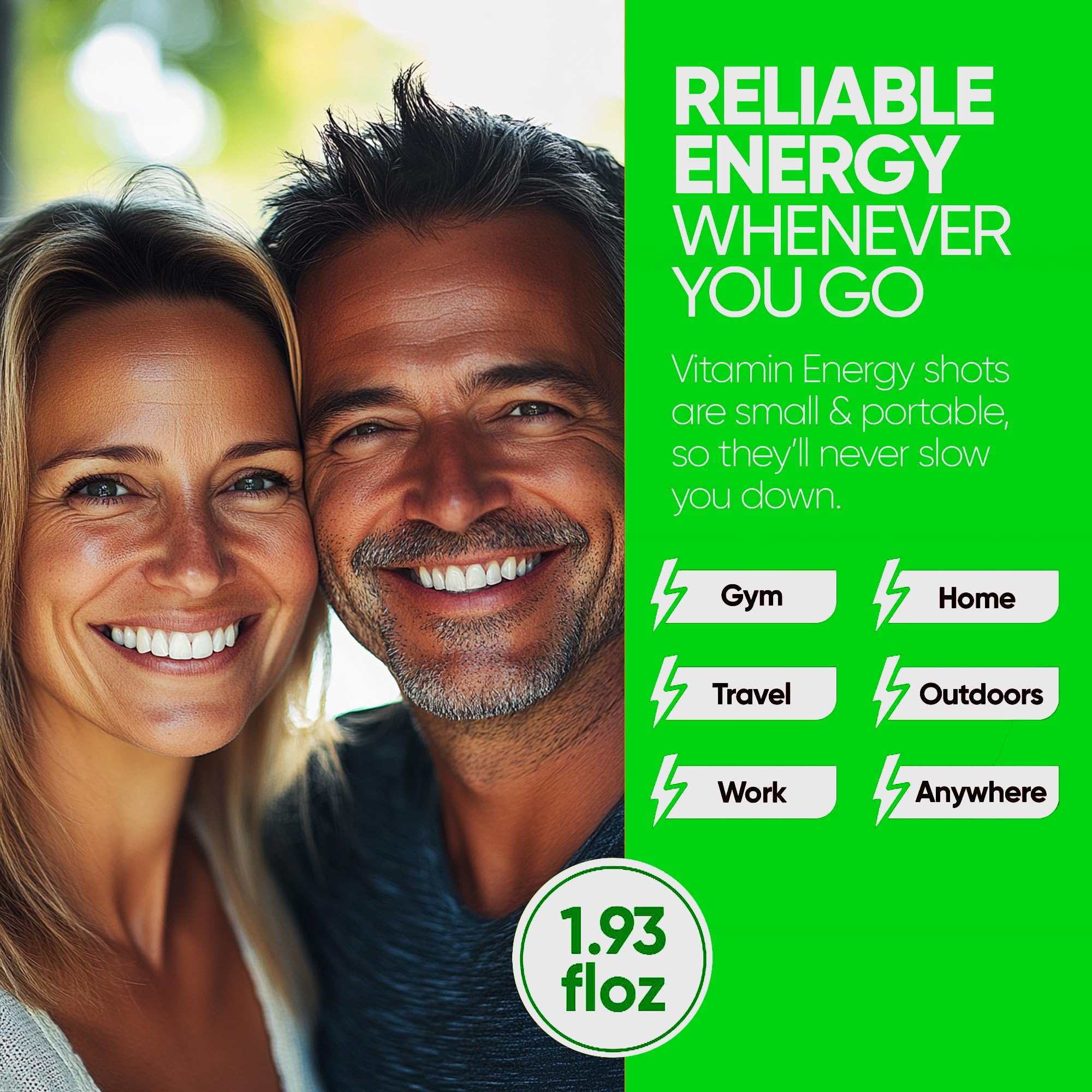 Vitamin Energy Focus+ Pack 48 unidades, solución de energía para el día completo.