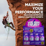 Vitamin Energy Focus+ Frambuesa: experiencia de energía limpia sin azúcar añadida.