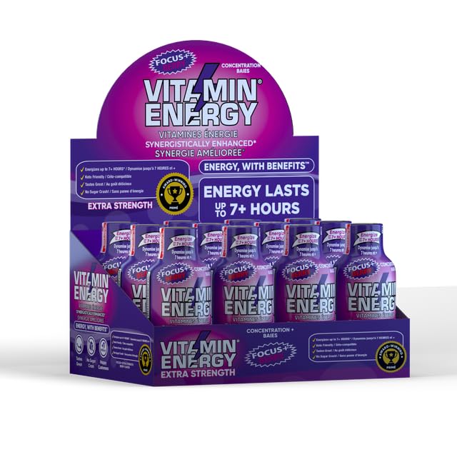 Vitamin Energy Focus+ Frambuesa: vertido suave para mayor concentración en el trabajo.