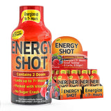 Vitamin Energy Fruit Punch, botella verter, energía rápida para empezar el día.